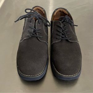 Florsheim Boys Kearney Jr Grey Navy Suede Oxford shoe size 3